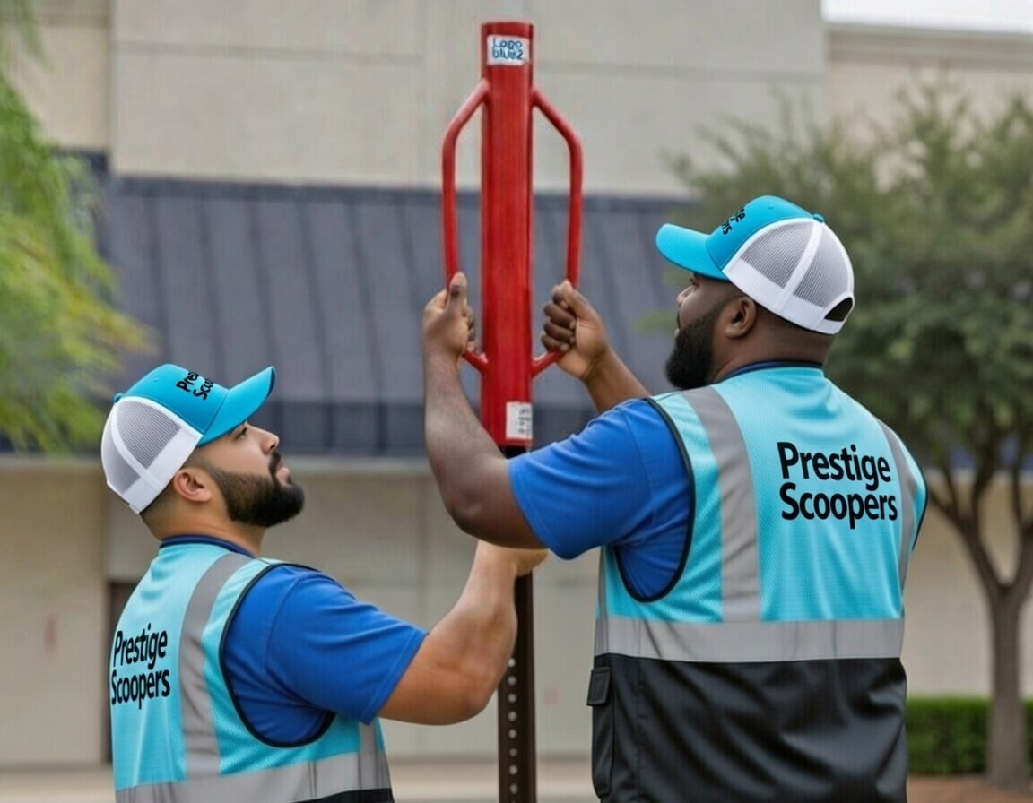 Commercial property dog waste removal